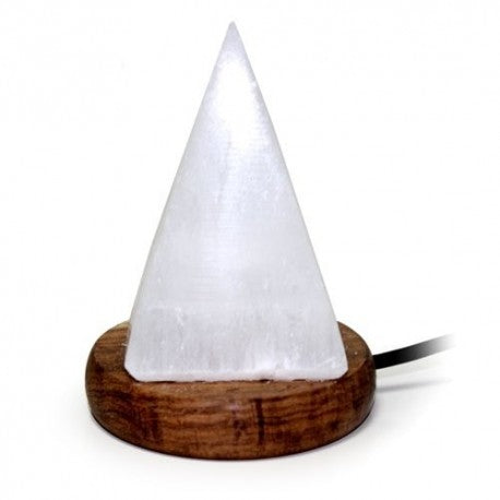 Selenite Lamp - Pyramid