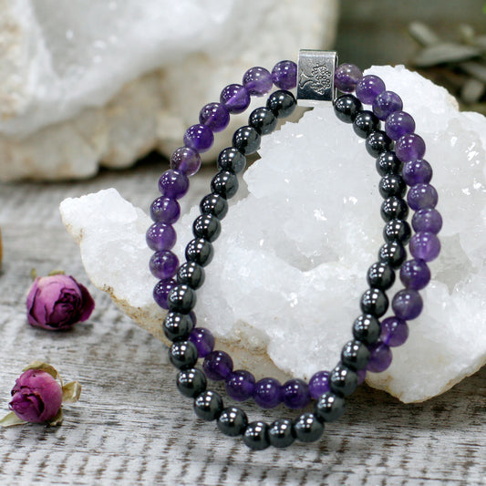 Hematite &amp; Amethyst