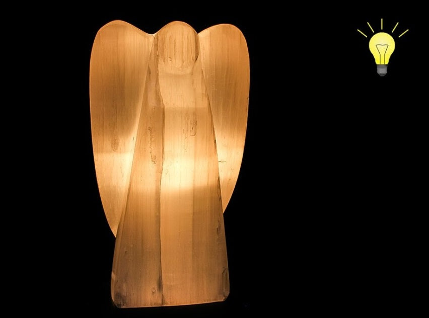 Angel Selenite Lamp