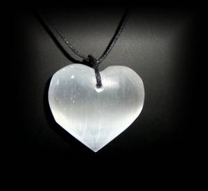 Selenite Necklace | Heart