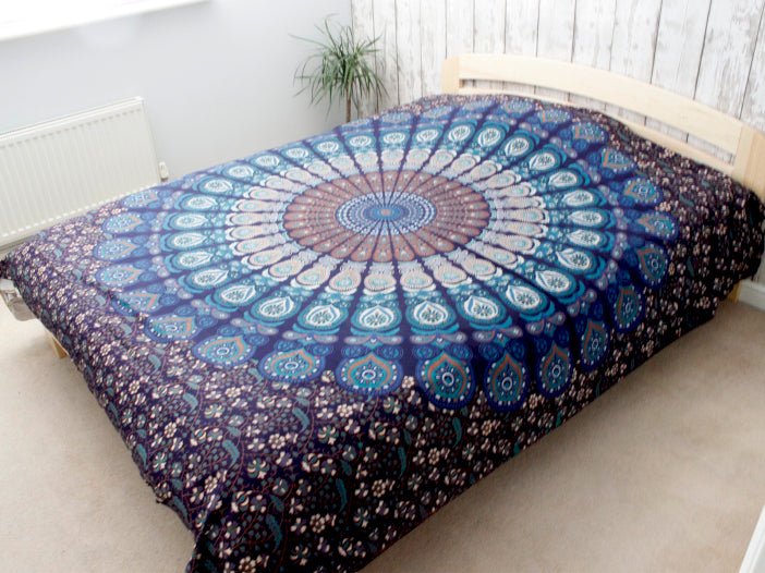 Blue Mandala Blanket | Couple and Single